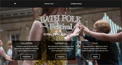 Desktop Screenshot of bathfolkfestival.org